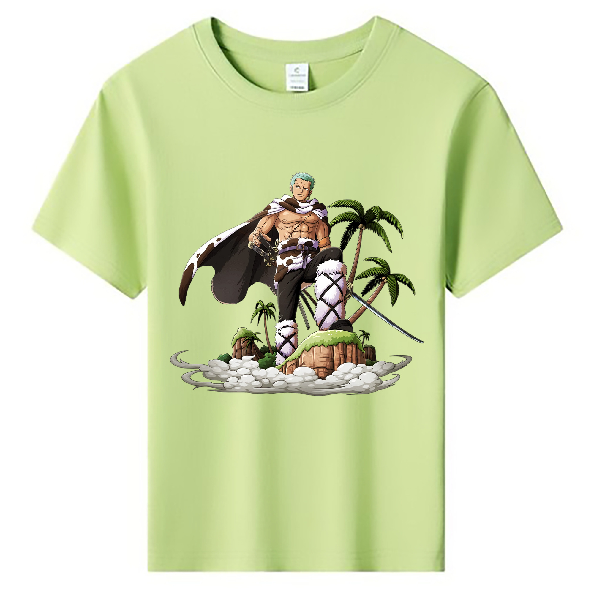 ワンピース ロロノア・ゾロ ONE PIECE Roronoa Zoro 綿100％キッズTシャツ（フロントプリント）